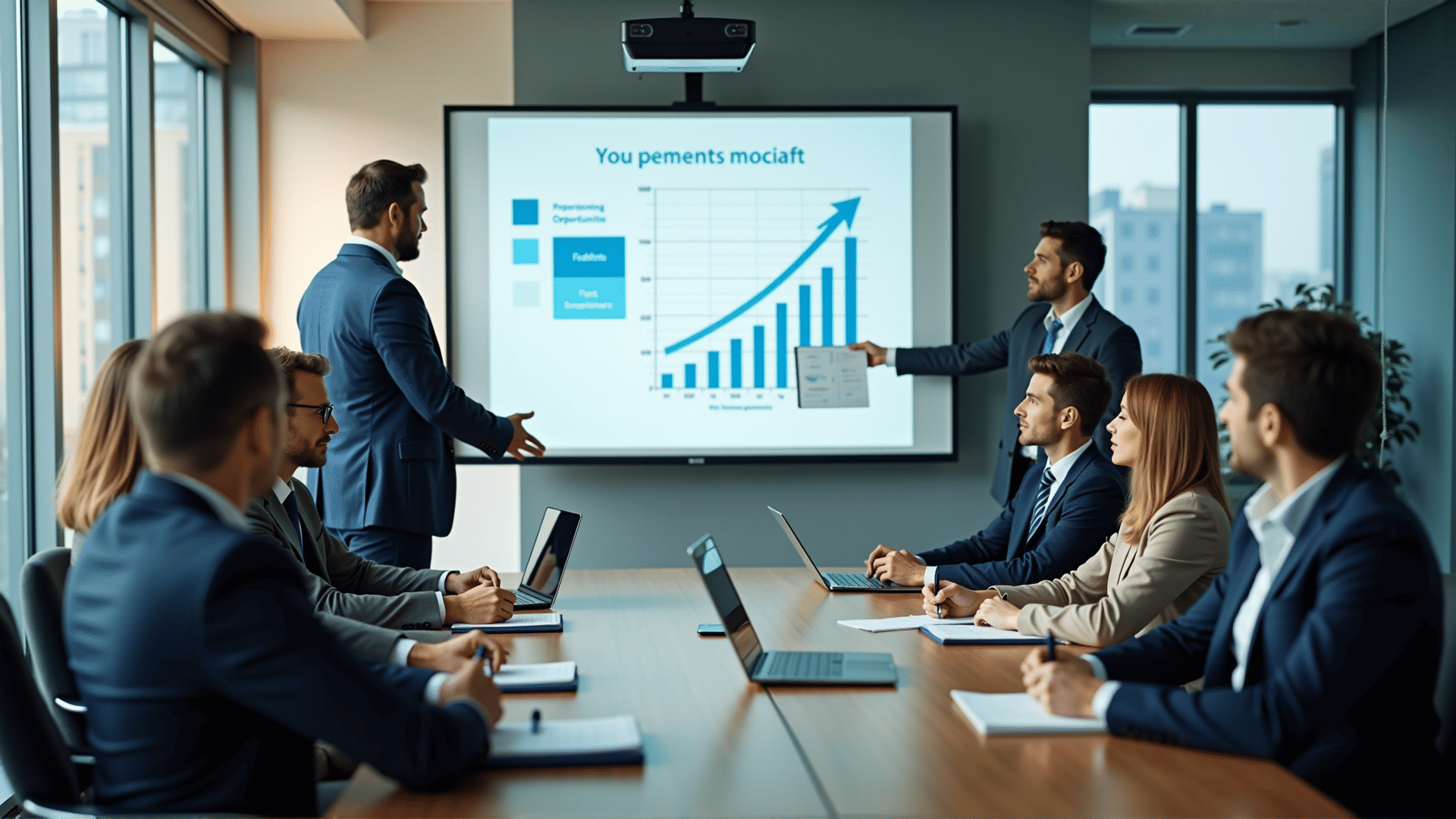 Leaders discussing talent management